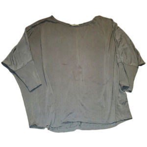 ee:some Half Sleeve Grey Tan Blouse - XL